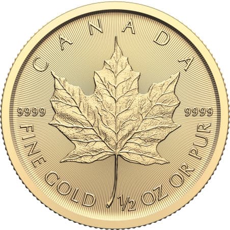 Zlatá mince 1/2 Oz Maple Leaf různé roky