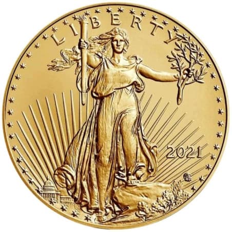 Zlatá mince 1 Oz American Eagle 2021 typ 2
